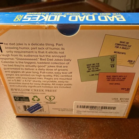 NWTS Bad Dad Jokes Calendar - Picture 2 of 5